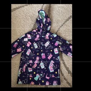 Girls Hatley purple raincoat size 8